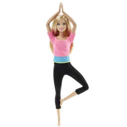 Barbie Endless Moves თოჯინა ვარდისფერი ტოპი