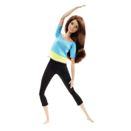 Barbie Endless Moves თოჯინა, ლურჯი ზედა