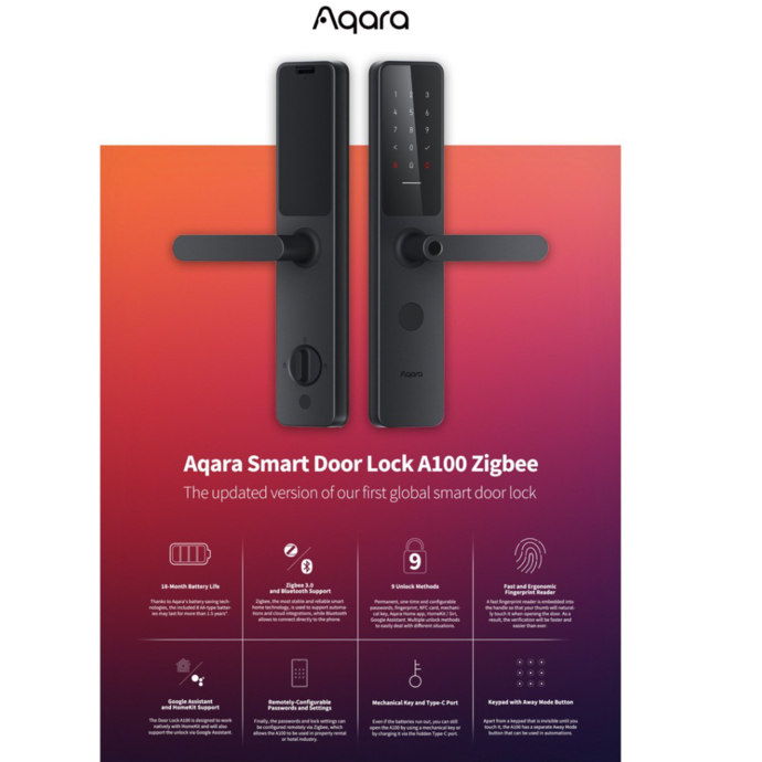 Smart door lock Aqara A100
