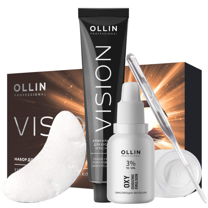 Ollin Vision eyebrow dye "Brown"