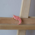 Ceramic brooch "Pink Shrimp"