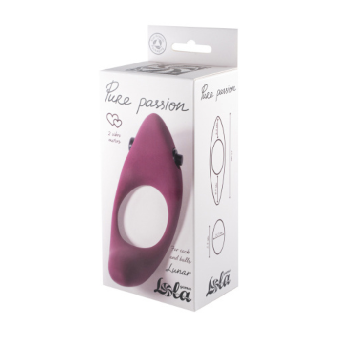 Vibro ring Pure Passion Lunar burgundy