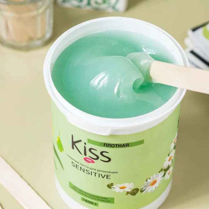 Kiss - Сахарная паста для депиляции Kiss sensitive 600г. (плотная)
