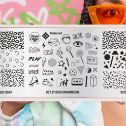 Go!Stamp! Stamping plate - #22 90"s by @culturamanicura