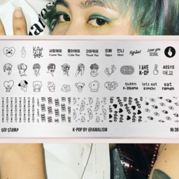 Go!Stamp! Stamping Plate - #38 K-Pop by @iamalism
