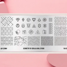 Go!Stamp! Stamping plate - №45 Geometry by @olala.nail.studio