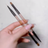 Brushes for manicure - Radical solution / Double-sided thin brush (10 mm.), for gel (9 mm.)
