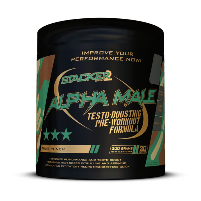 Stacker2 Europe Alpha Male ენერგეტიკი 300 gr (Fruit Punch)