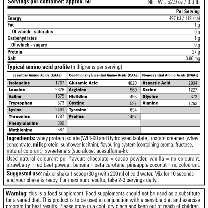 Stacker2 Europe Whey Isolate Protein 750 gr (Vanilla)
