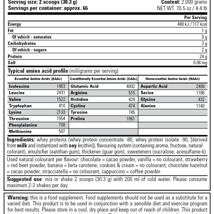 Stacker2 Europe 100% Whey протеин 908 gr (Клубника)