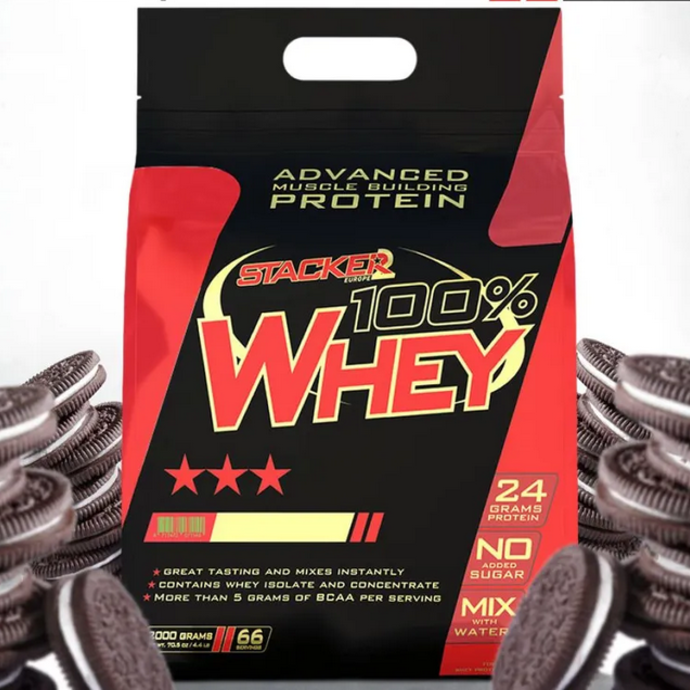 Stacker2 Europe 100% Whey протеин 2000gr (печенье с кремом)