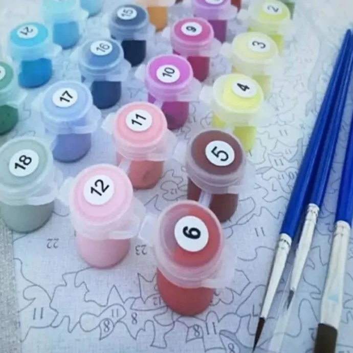 Painting by numbers "Birds"