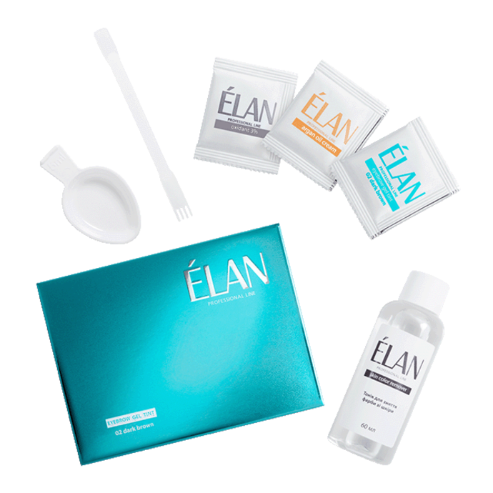 ELAN gel paint set 02 Dark Brown