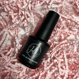 ტოპი წებოვანი ფენის გარეშე - Jolly Top ultra gloss, 15მლ